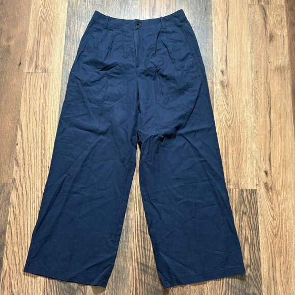 Madewell The Harlow Wide-Leg Pant in Drapey Twill Women's Size 8 New With Tags! - Picture 2 of 6